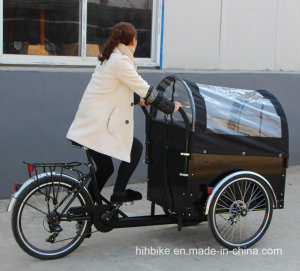 Black Color Cargo Bike with Derailleur