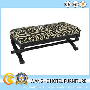 Bed Room Furniture Solid Wooden Stool Fabric Leather Dresser Stool