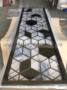 Restraunt Use Modern Design Customized Decoration Stainless Steel Art Screen Partition