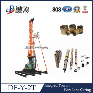 Geo Technical Investigation Equipments Drilling Rig Df-Y-2t